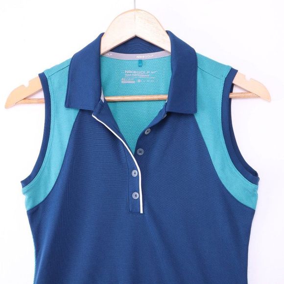 NIKE GOLF PERFORMANCE DRI FIT Sleeveless Polo - Picture 2 of 6
